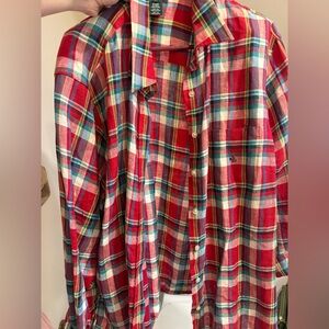 Ralph Lauren Holiday Plaid 3x Red Beauty